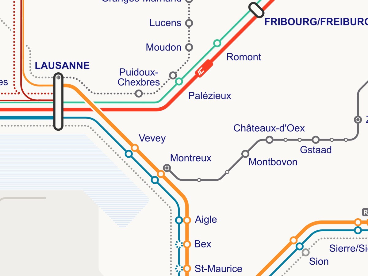 The Evolution of Long-Distance Trains in Switzerland since 1982