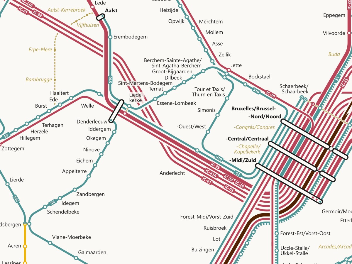 Train Network of Belgium 2023
