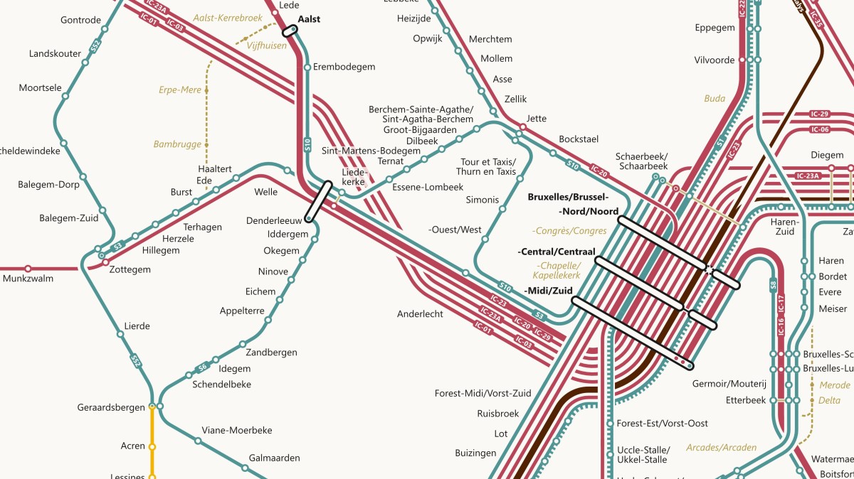 Train Network of Belgium 2023 – lars' transport maps
