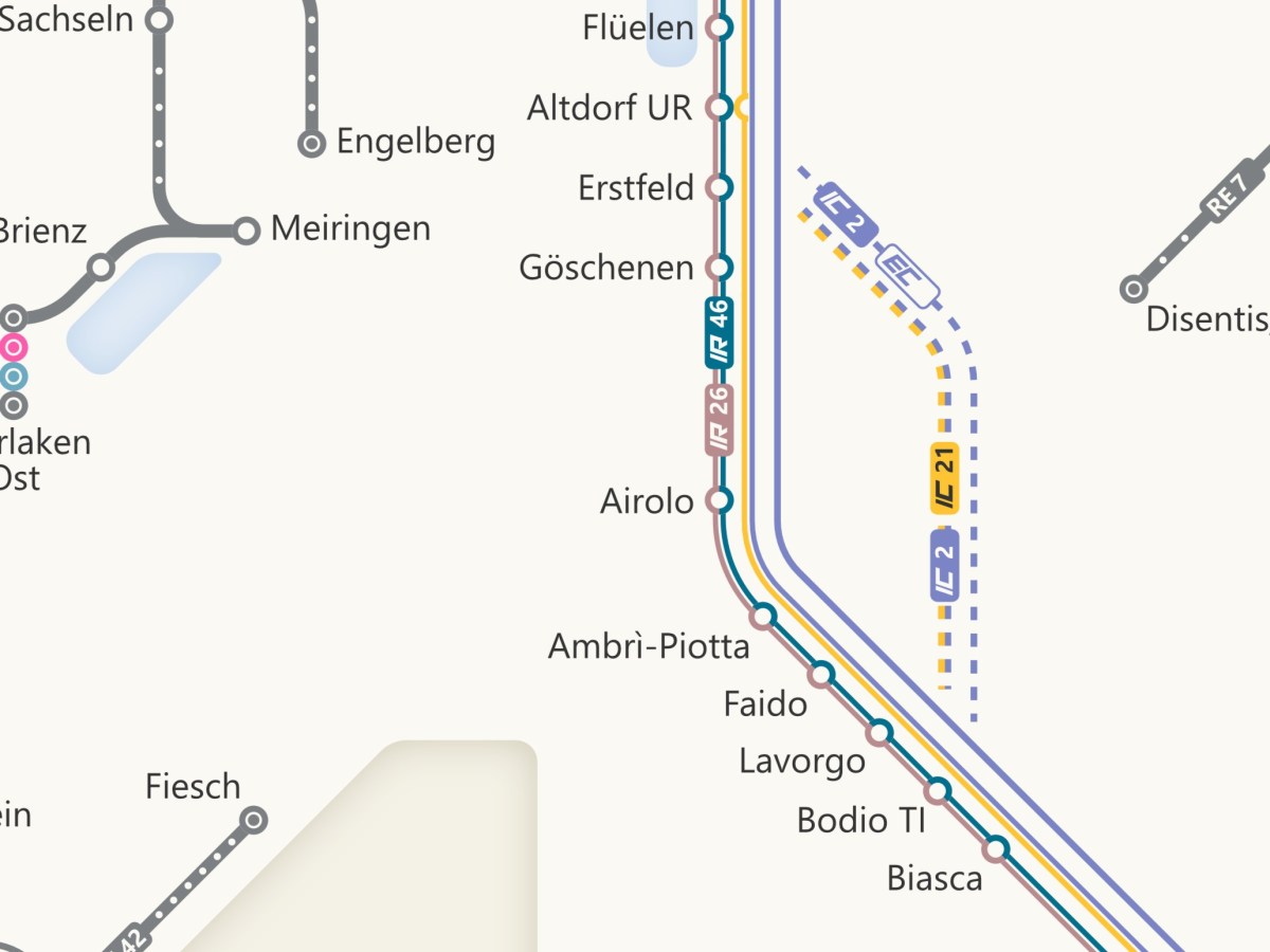 Long-distance Rail in Switzerland 2024