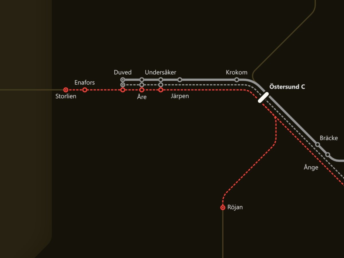 Night Train Services in Sweden 2025