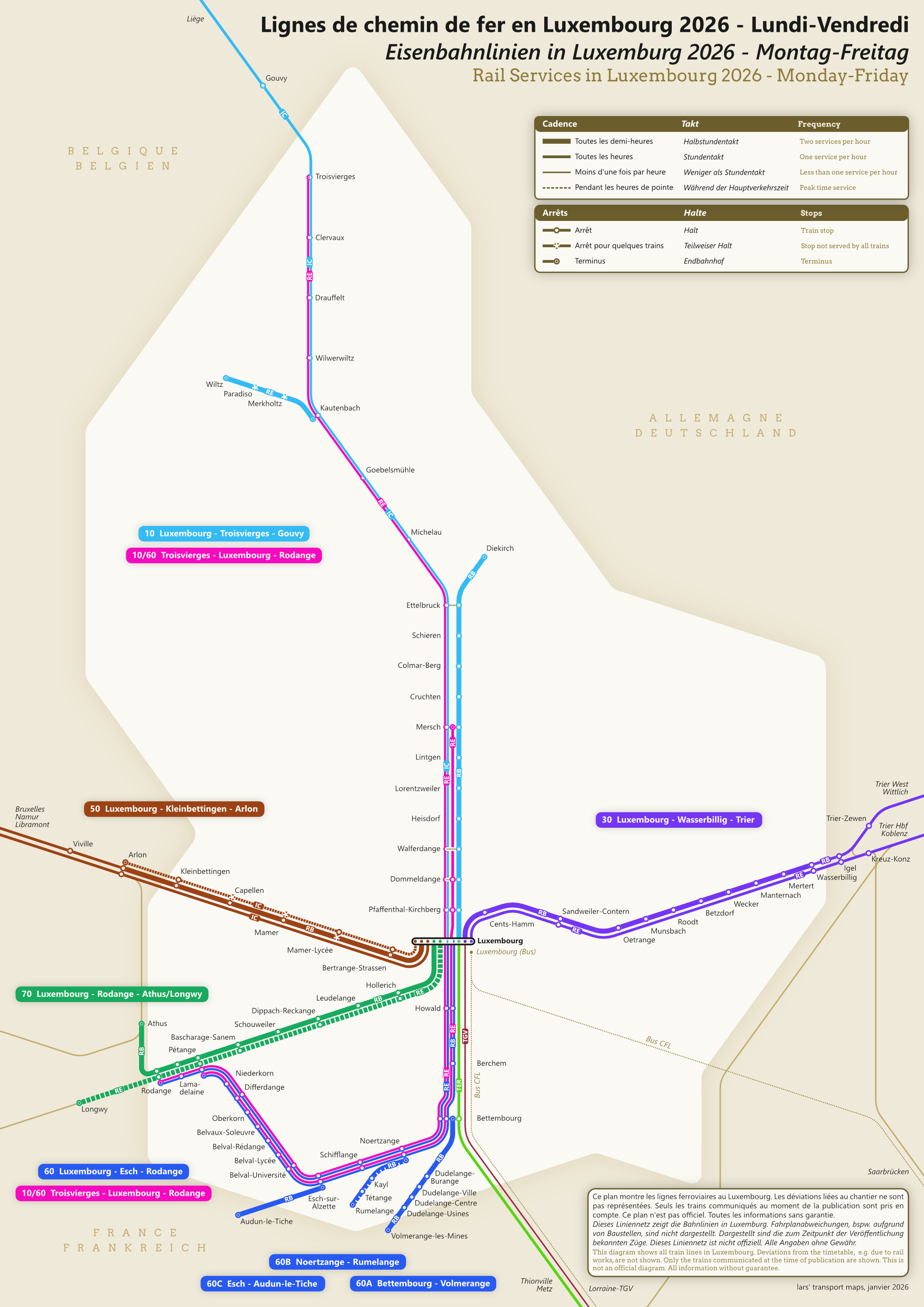 Rail Services in Luxembourg 2026 – lars' transport maps
