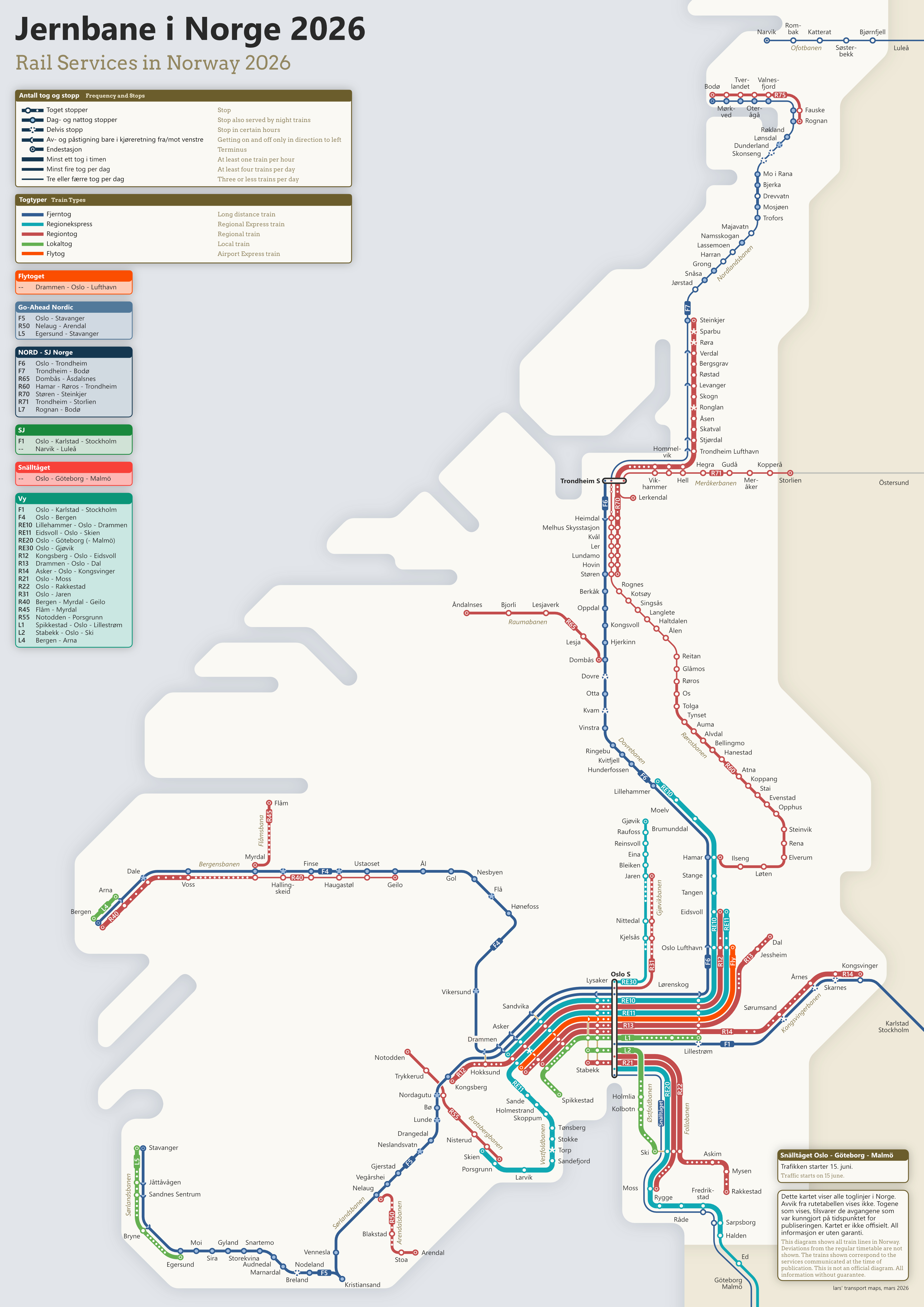 Rail Services In Norway 2026 Lars Transport Maps Norway 2026 Low 3 